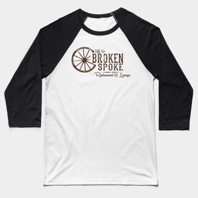 Broken Spoke Restaurant & Lounge, distressed Baseball T-Shirt by MonkeyKing